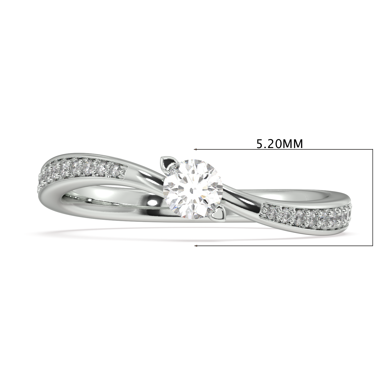 Petal Poise Gold and Diamond Ring