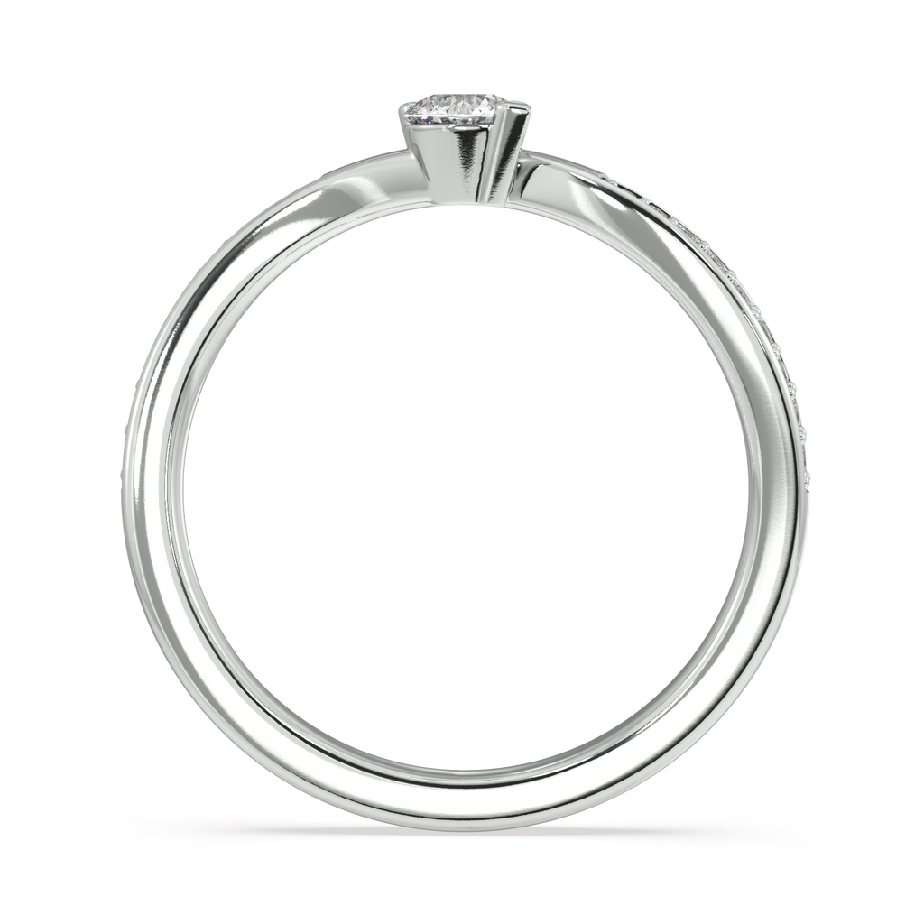 Petal Poise Gold and Diamond Ring