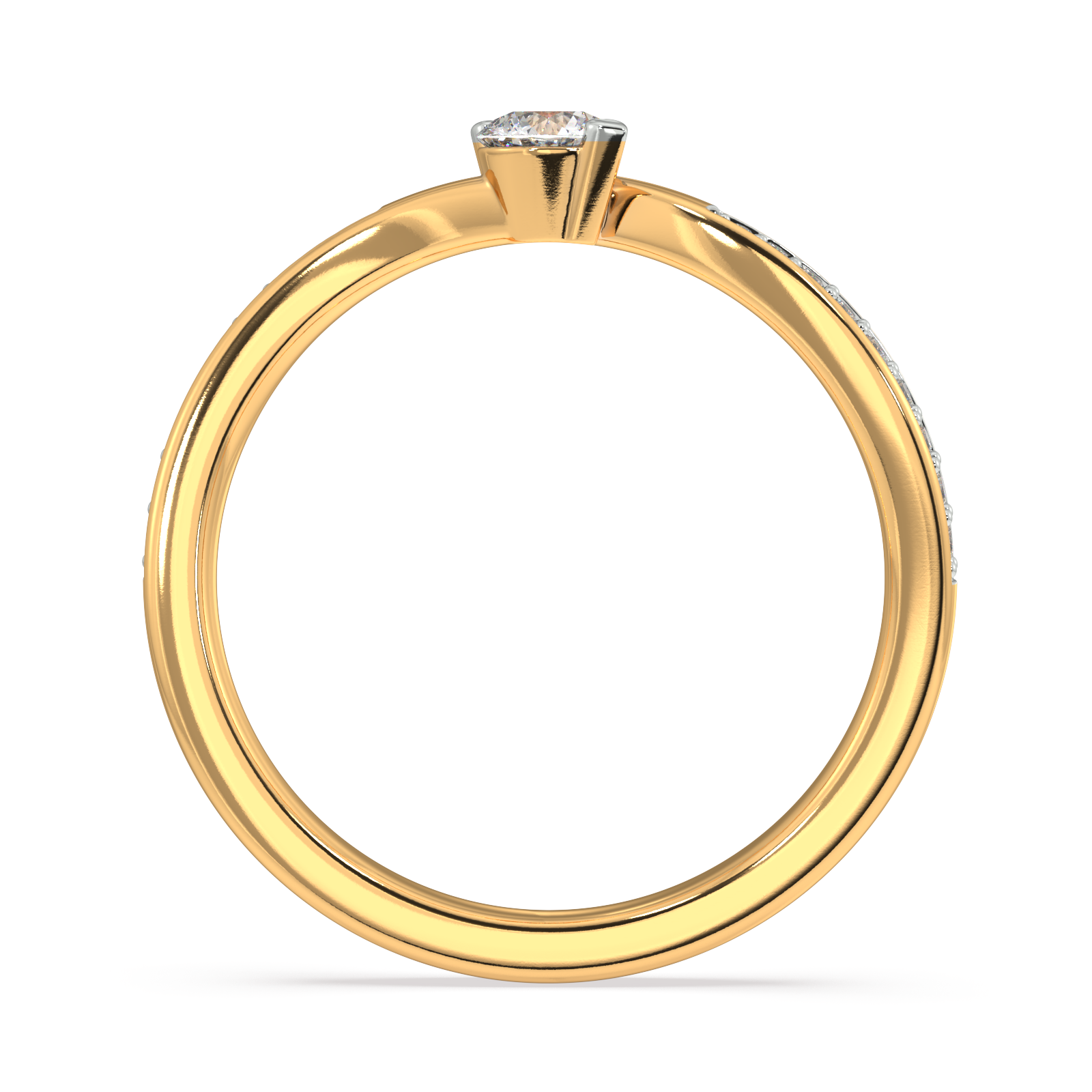 Petal Poise Gold and Diamond Ring