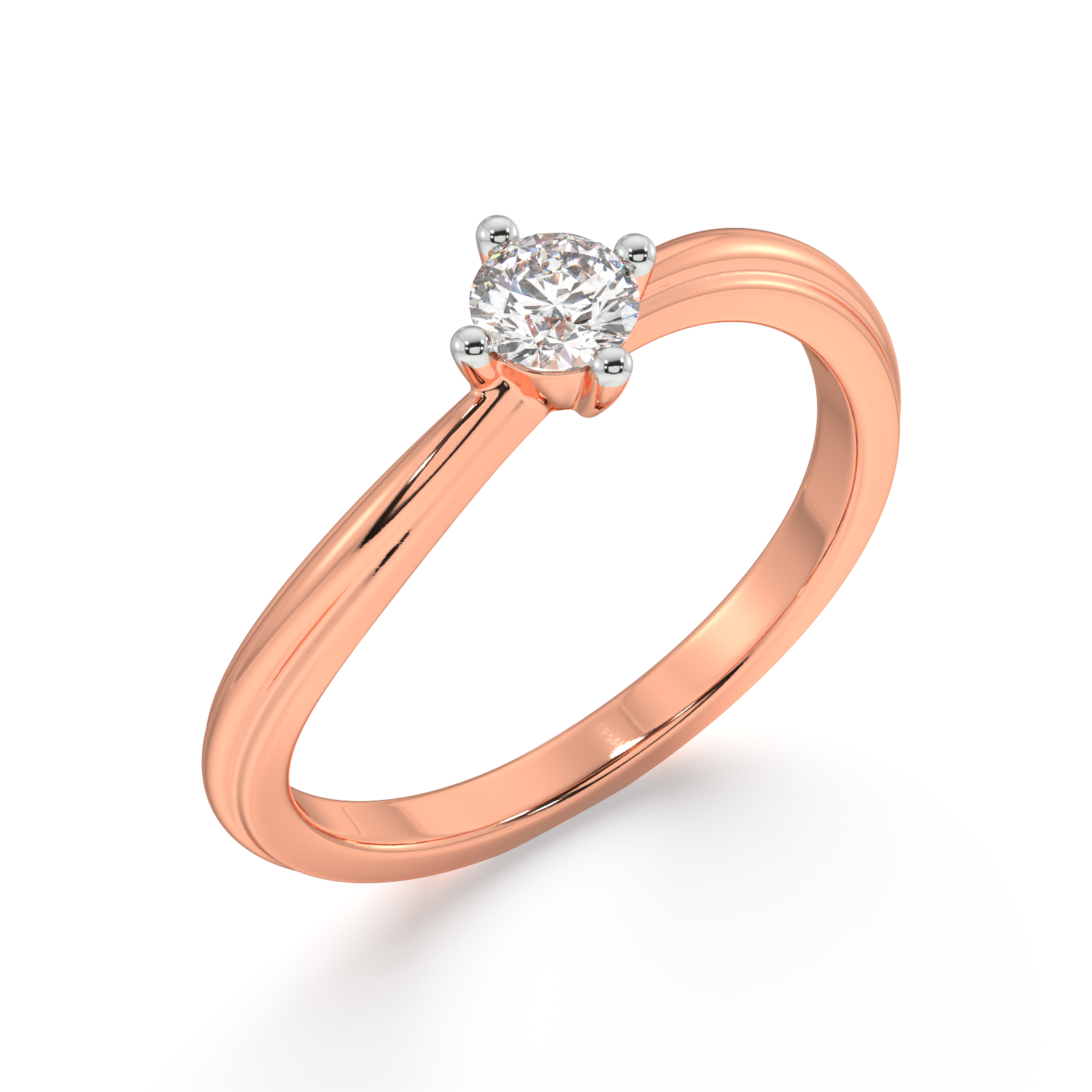 Petal Path Gold and Diamond Ring