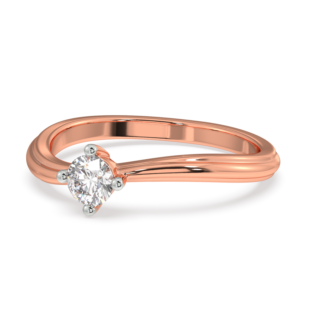 Petal Path Gold and Diamond Ring