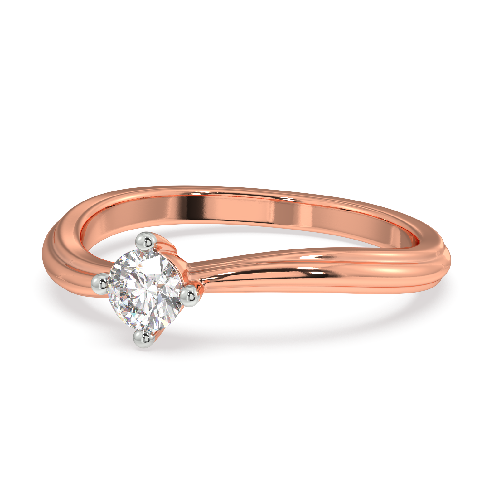Petal Path Gold and Diamond Ring
