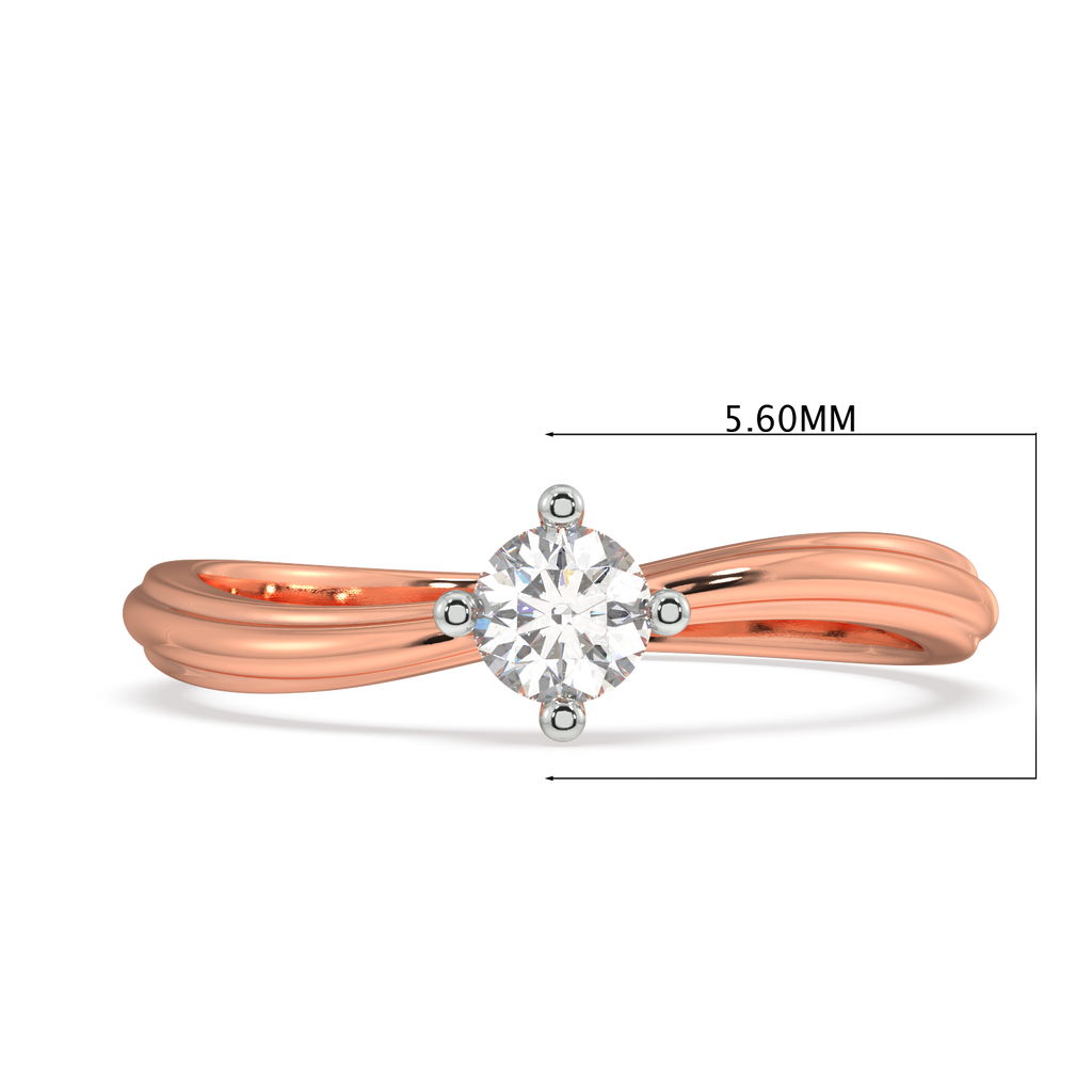 Petal Path Gold and Diamond Ring