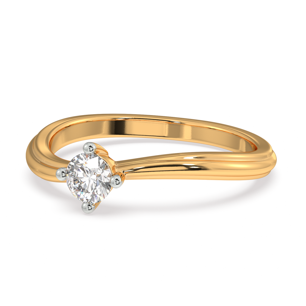 Petal Path Gold and Diamond Ring