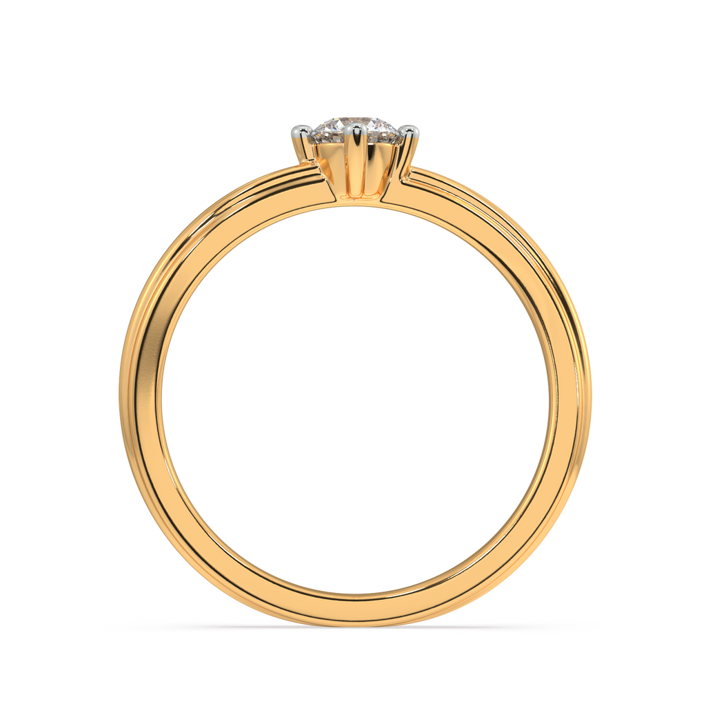 Petal Path Gold and Diamond Ring