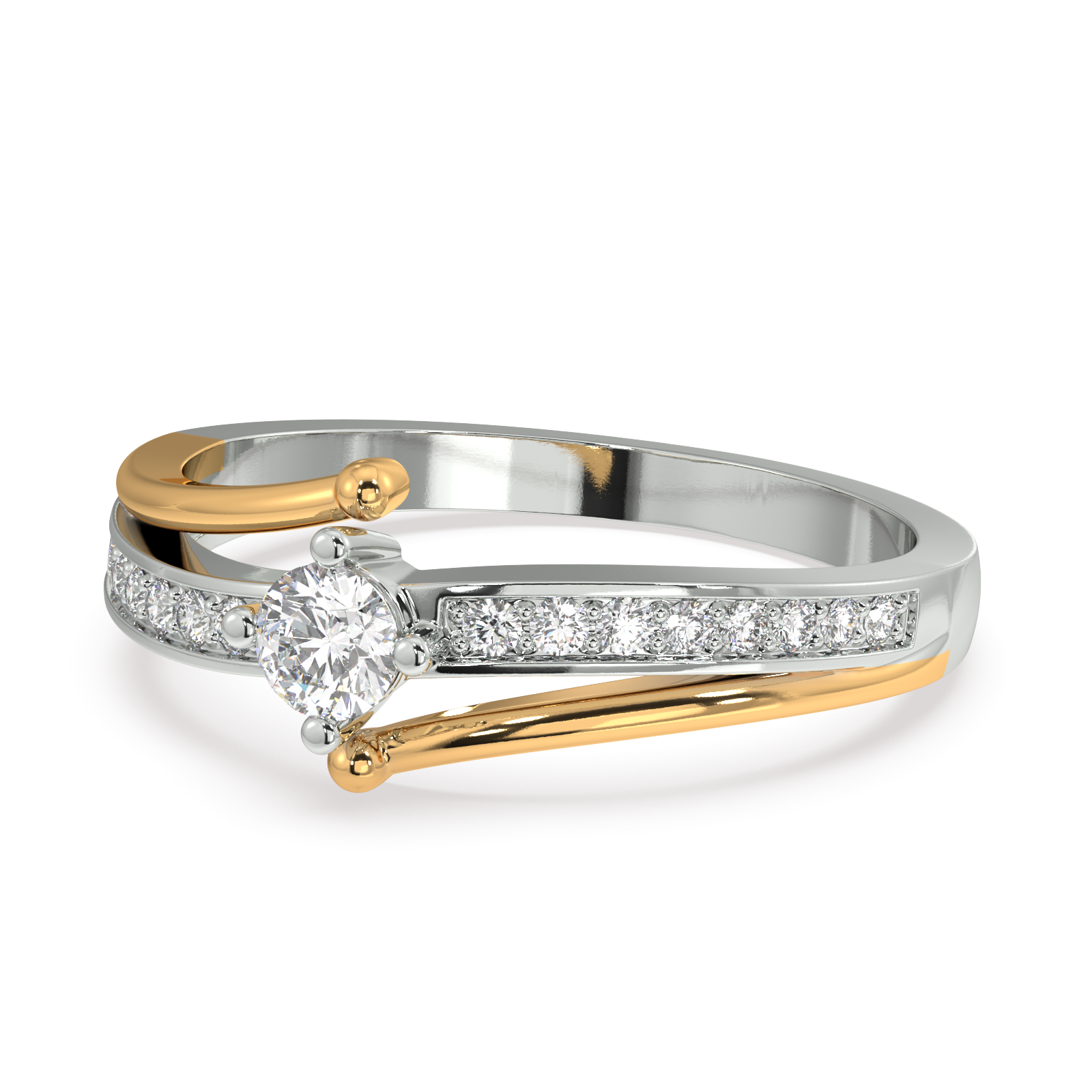 Breath of Freedom Gold and Diamond Ring