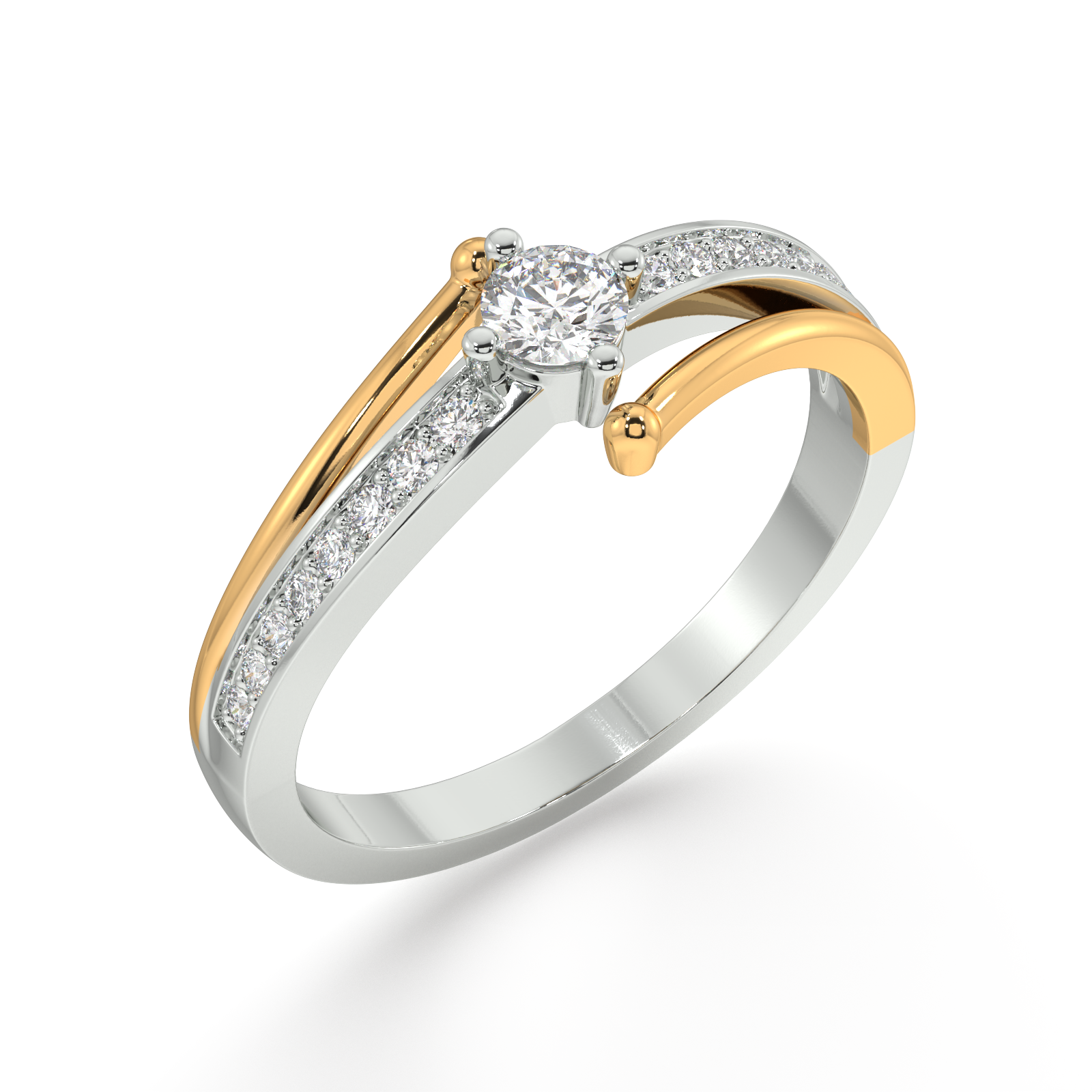 Breath of Freedom Gold and Diamond Ring