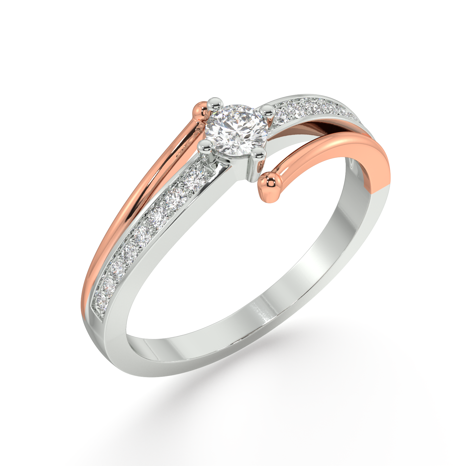 Breath of Freedom Gold and Diamond Ring