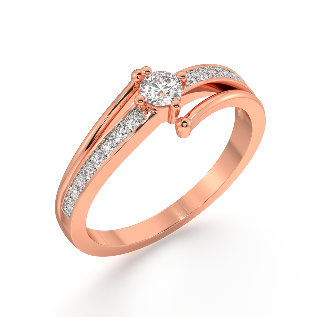 Breath of Freedom Gold and Diamond Ring