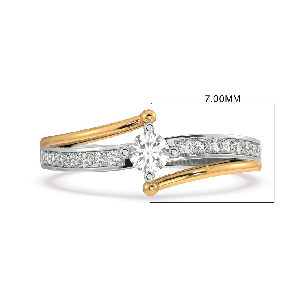 Breath of Freedom Gold and Diamond Ring