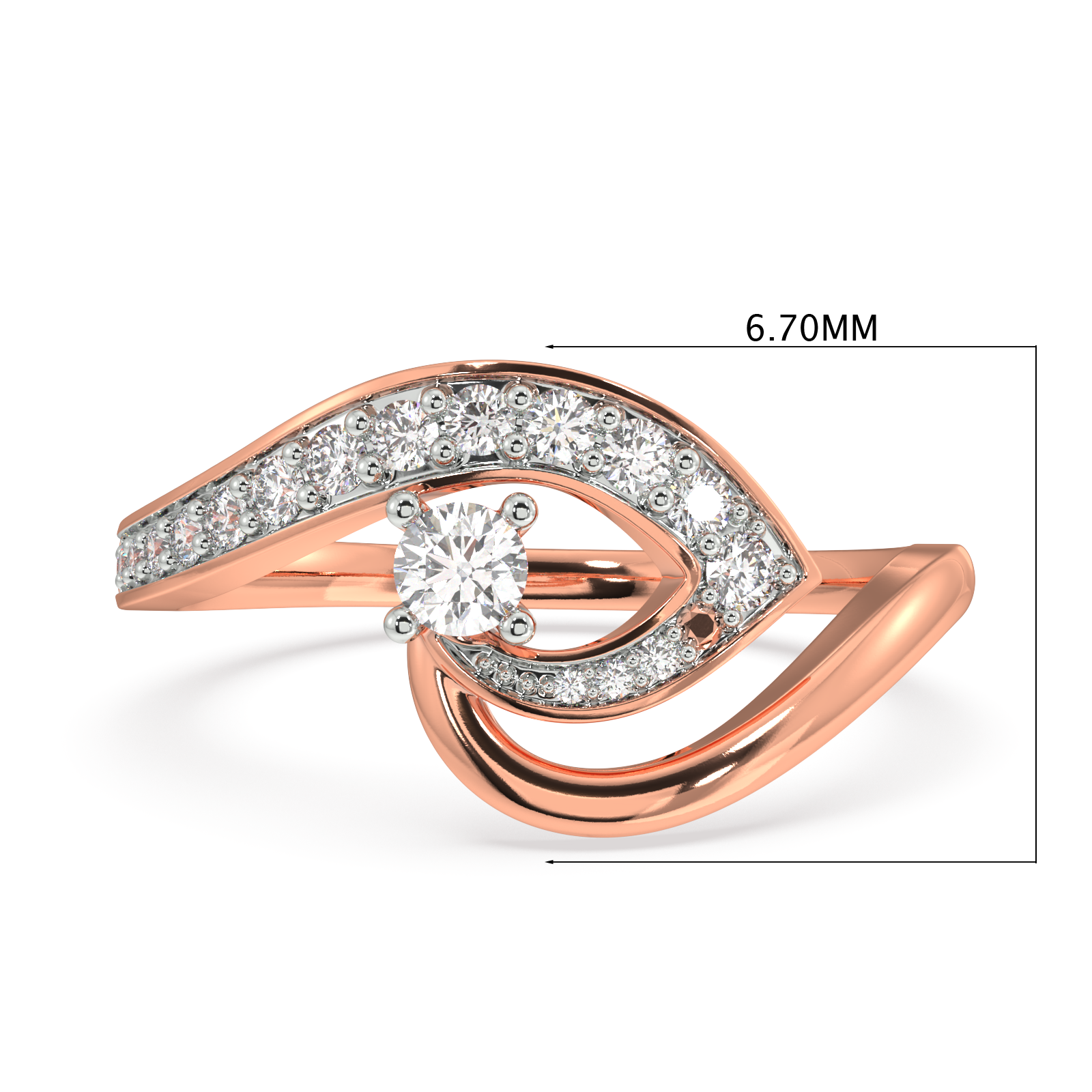 Orchid Style Gold and Diamond Ring