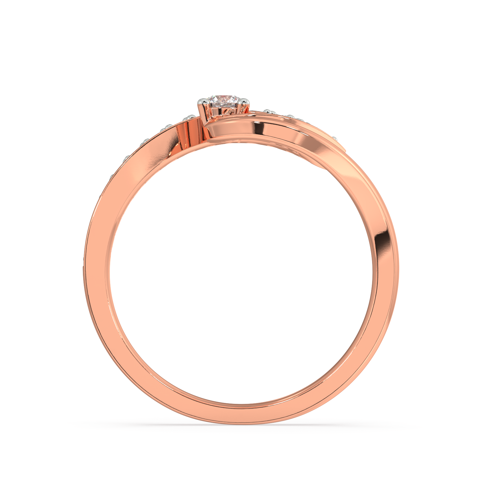 Orchid Style Gold and Diamond Ring