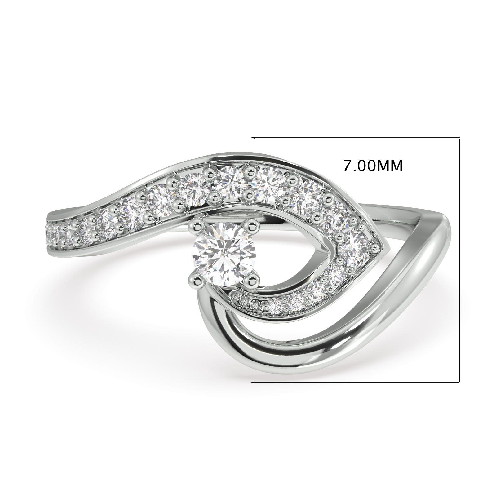 Orchid Style Gold and Diamond Ring