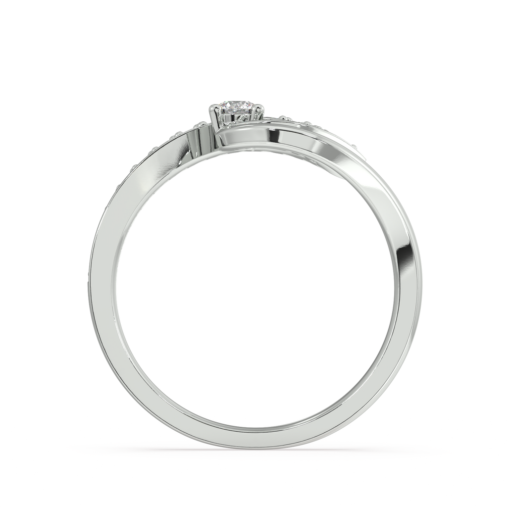 Orchid Style Gold and Diamond Ring