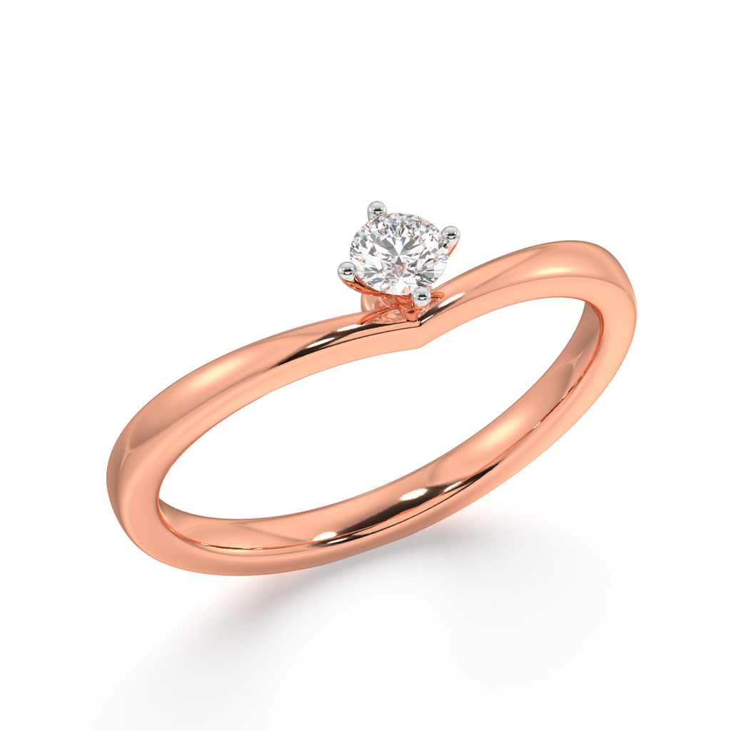 Trinket Tulip Gold and Diamond Ring