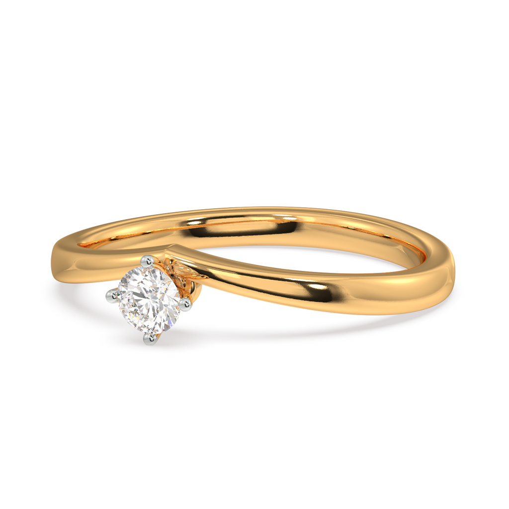 Trinket Tulip Gold and Diamond Ring
