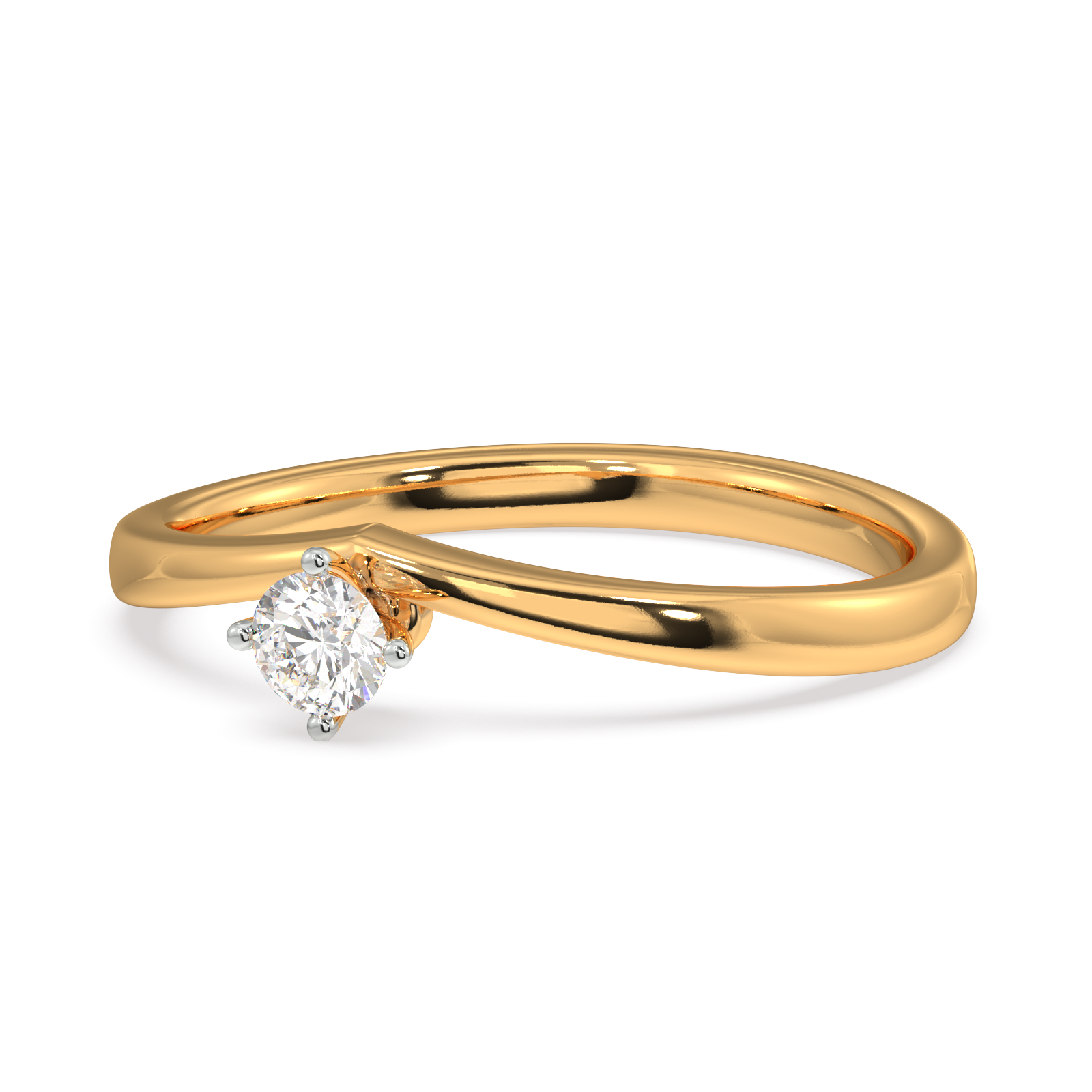 Trinket Tulip Gold and Diamond Ring