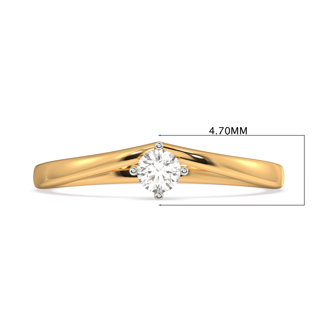 Trinket Tulip Gold and Diamond Ring