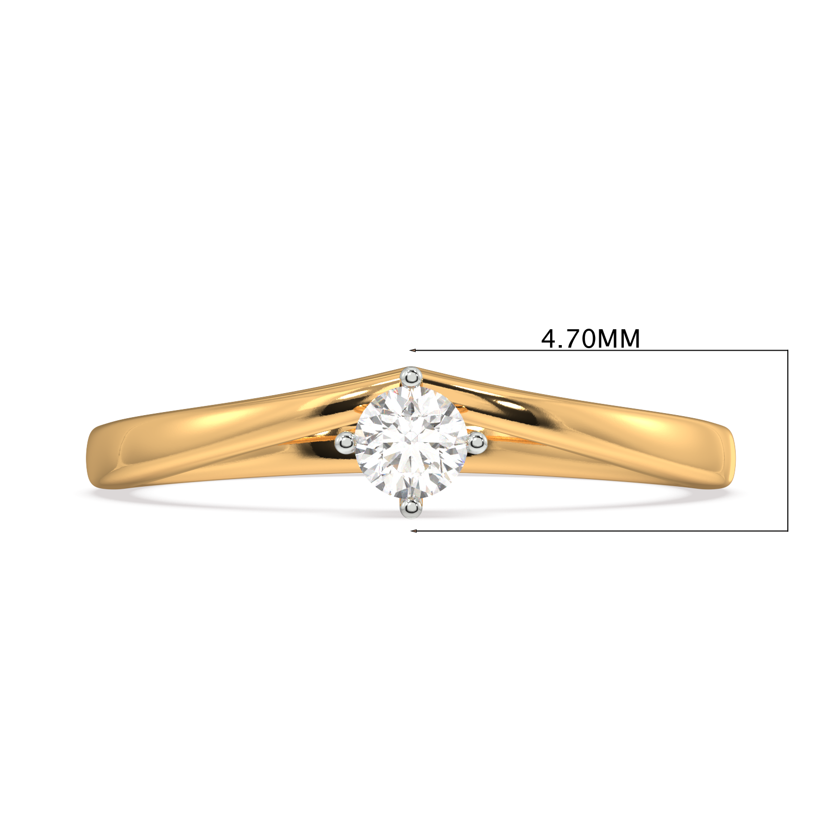 Trinket Tulip Gold and Diamond Ring