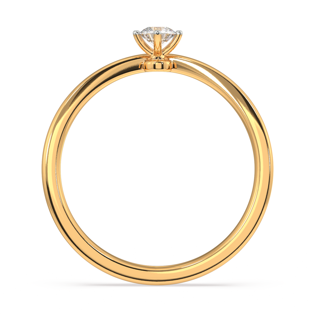 Trinket Tulip Gold and Diamond Ring