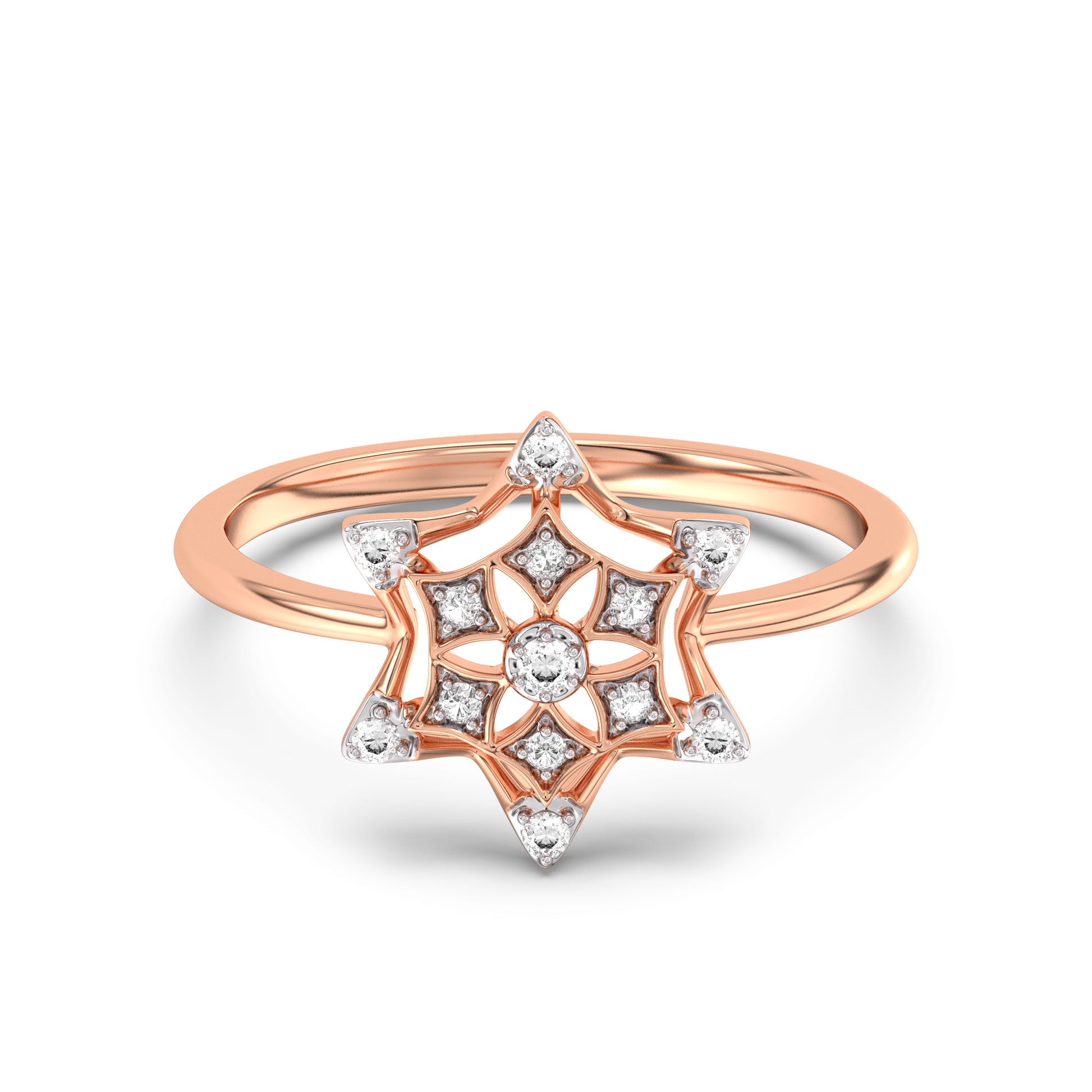 Blossom Embrace Gold and Diamond Ring