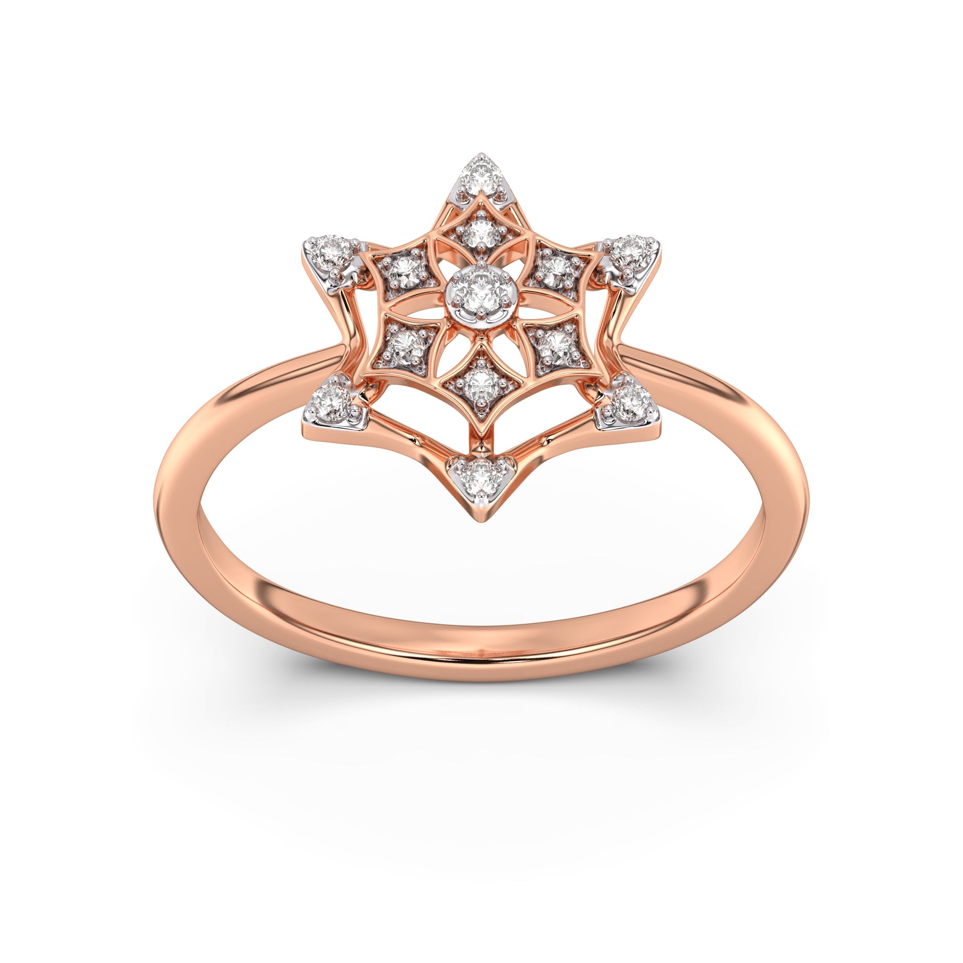 Blossom Embrace Gold and Diamond Ring