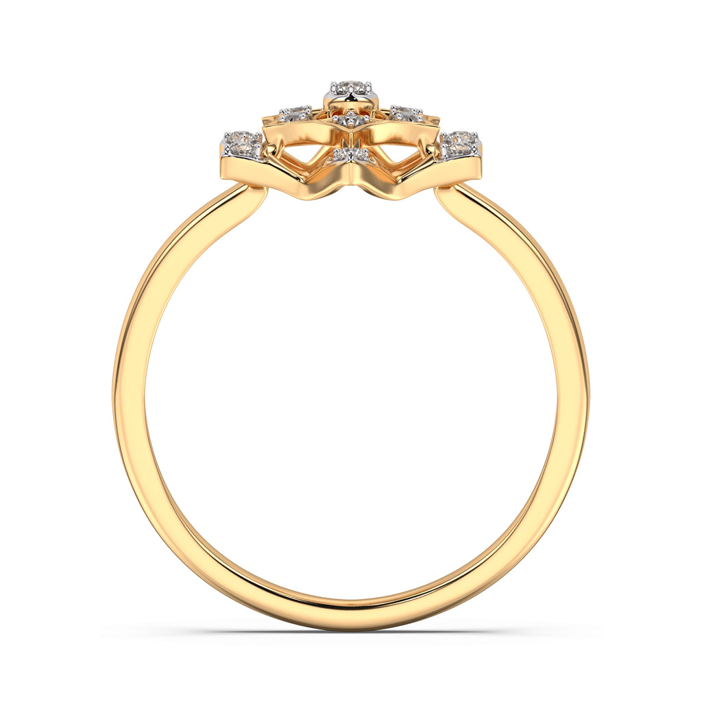 Blossom Embrace Gold and Diamond Ring