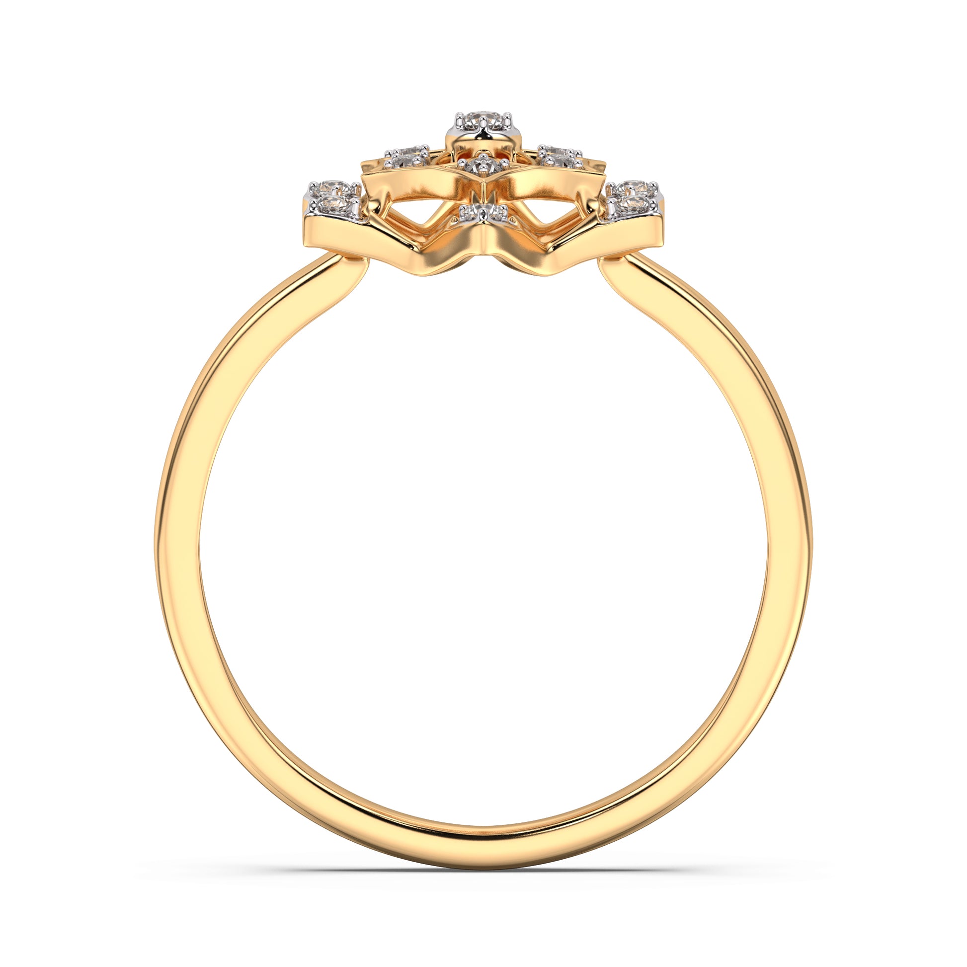 Blossom Embrace Gold and Diamond Ring