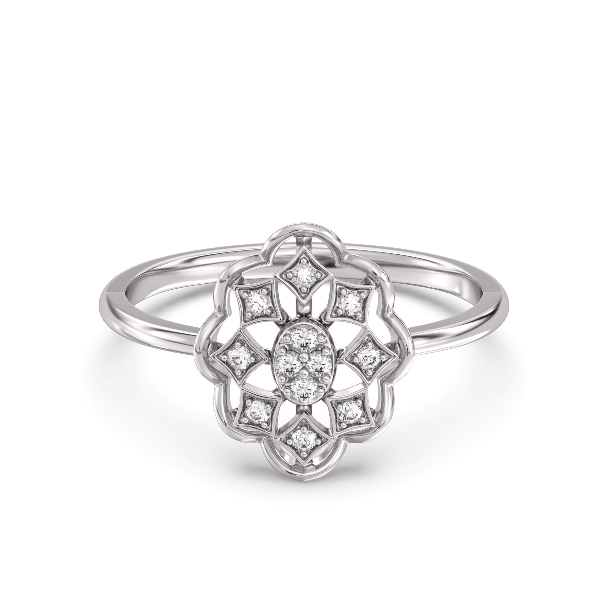 Forest Glow Gold and Diamond Ring