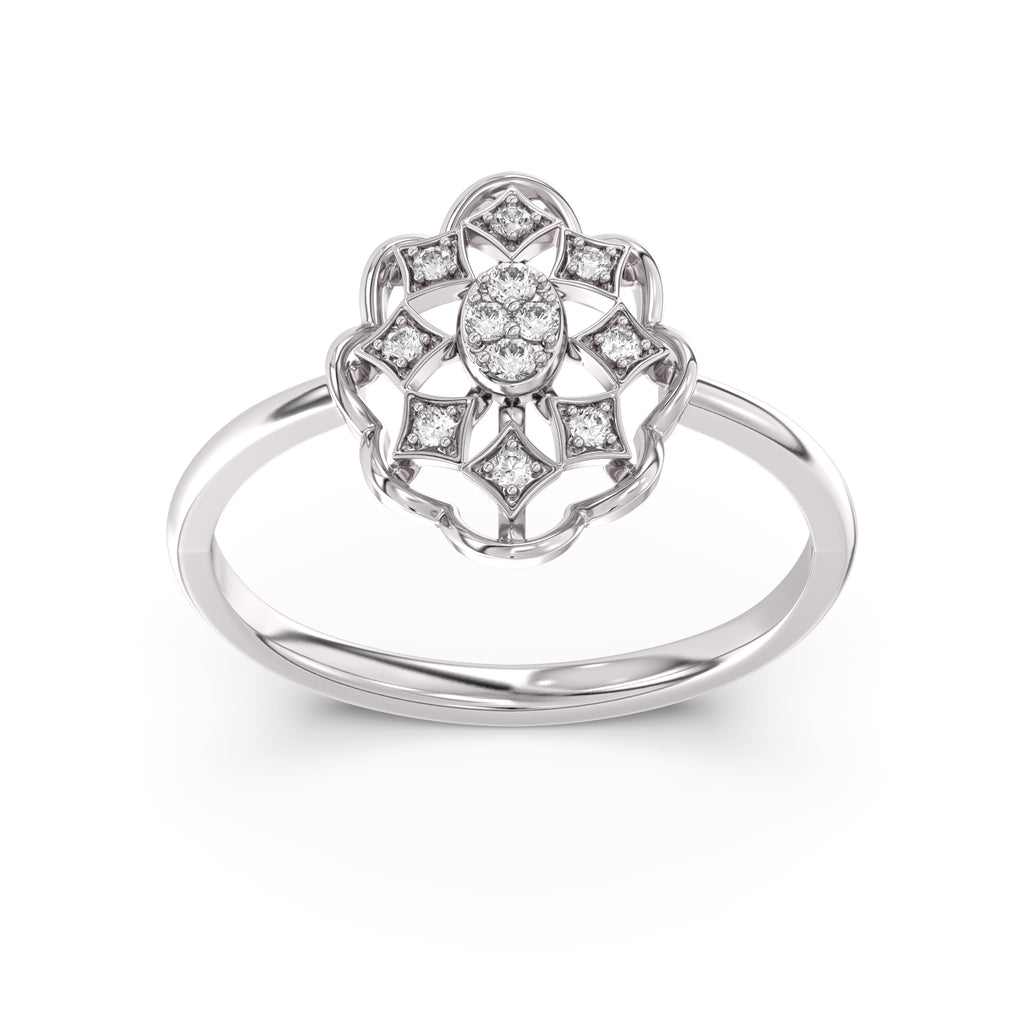 Forest Glow Gold and Diamond Ring