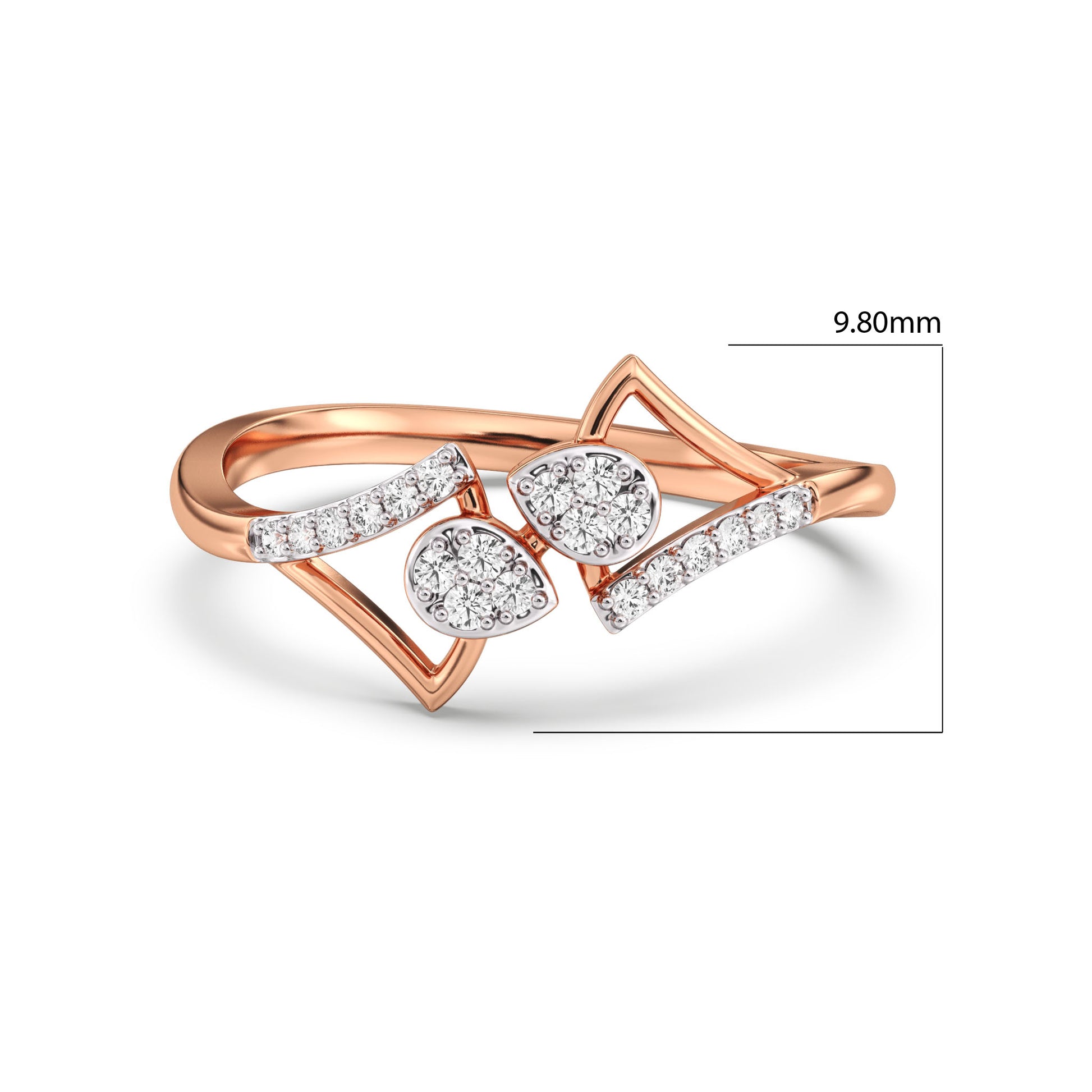 Ivy Lustre Gold and Diamond Ring