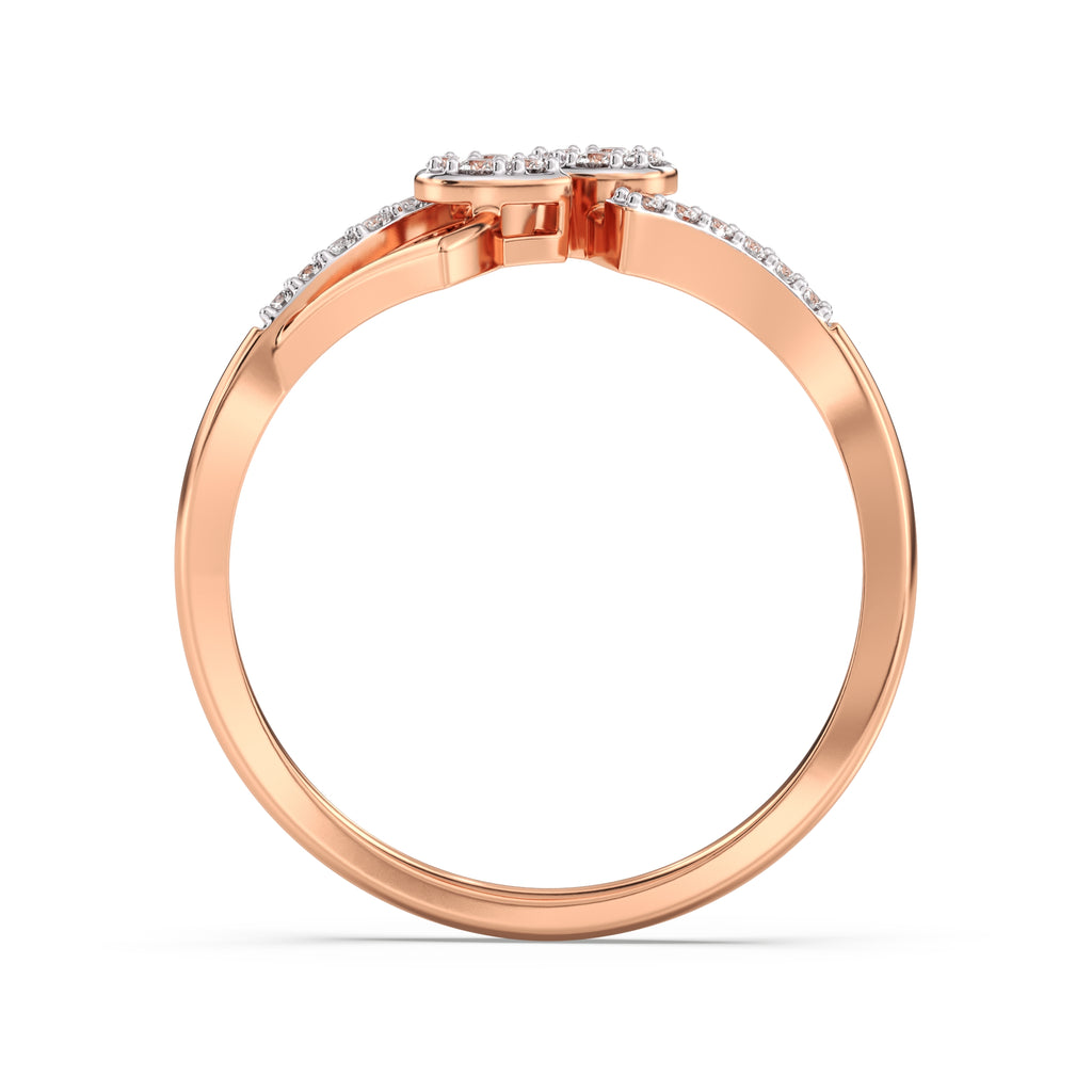 Ivy Lustre Gold and Diamond Ring