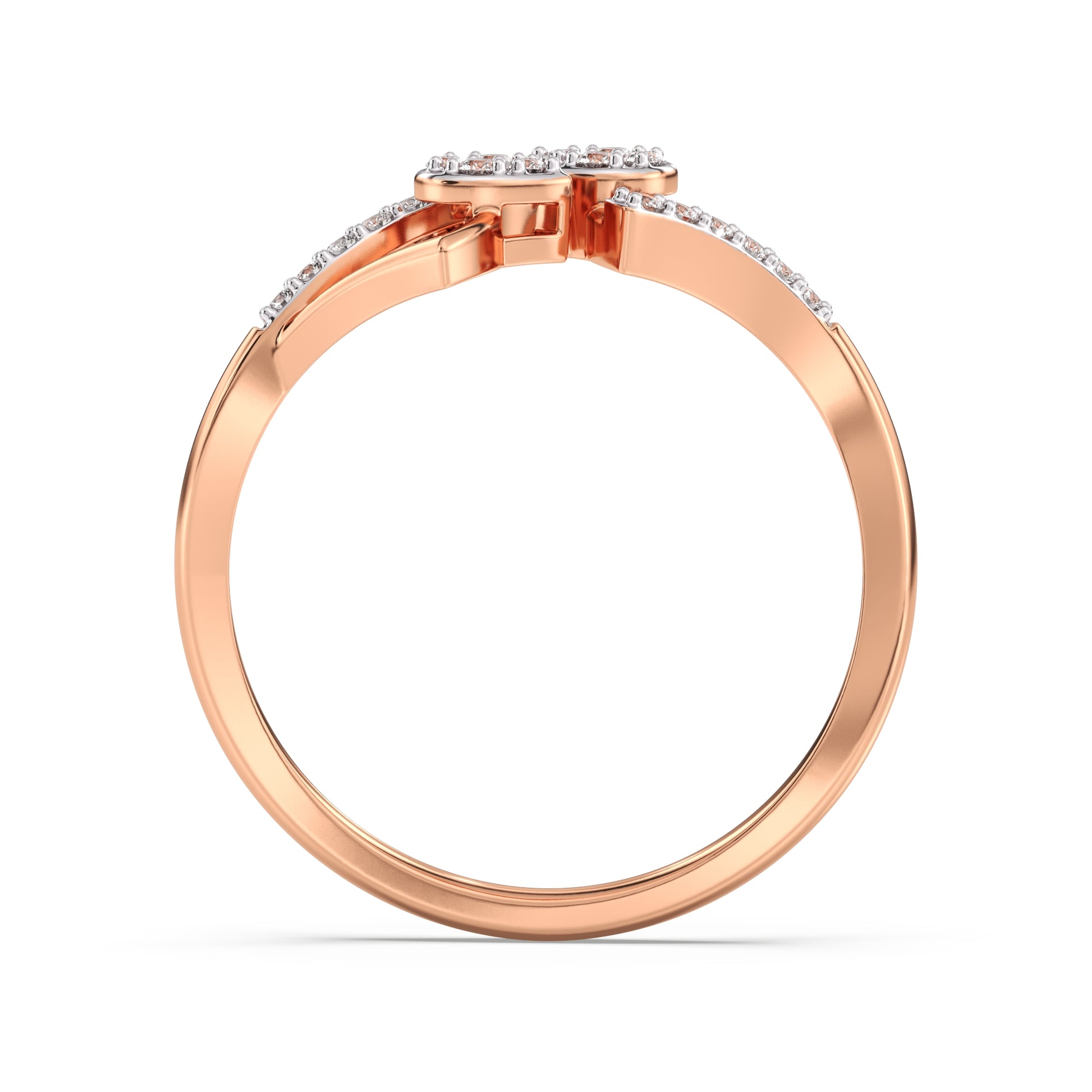 Ivy Lustre Gold and Diamond Ring