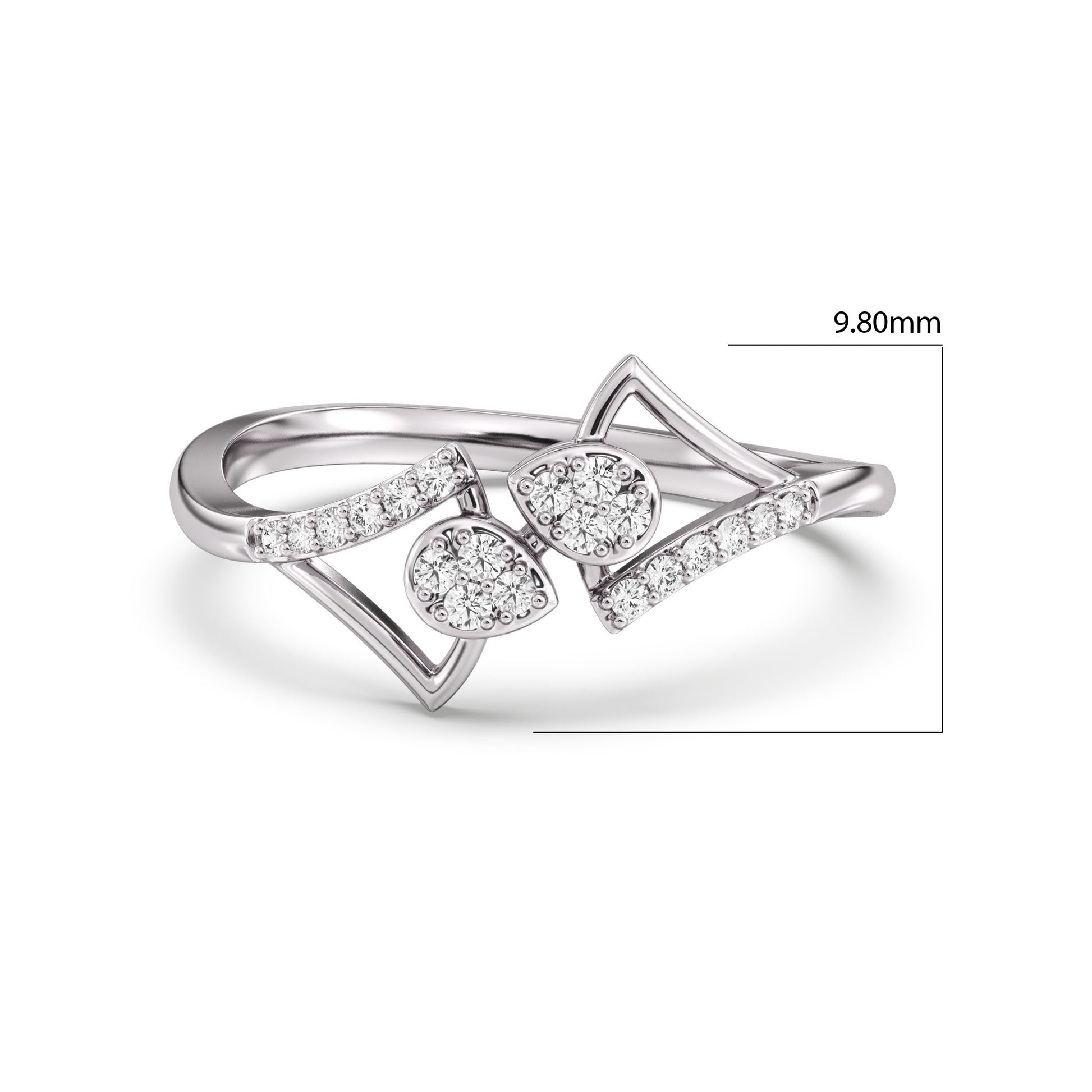 Ivy Lustre Gold and Diamond Ring