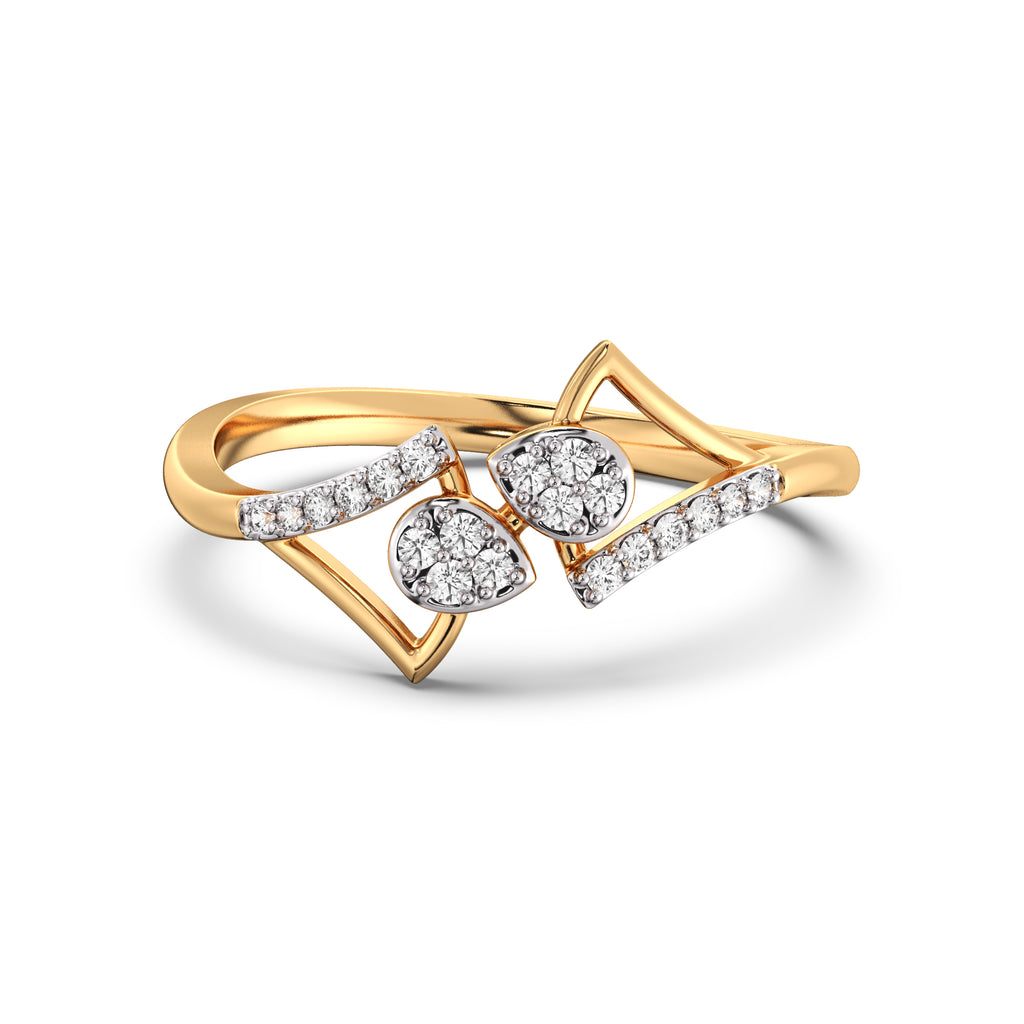 Ivy Lustre Gold and Diamond Ring