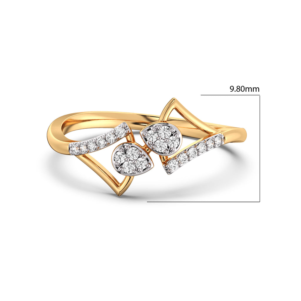 Ivy Lustre Gold and Diamond Ring