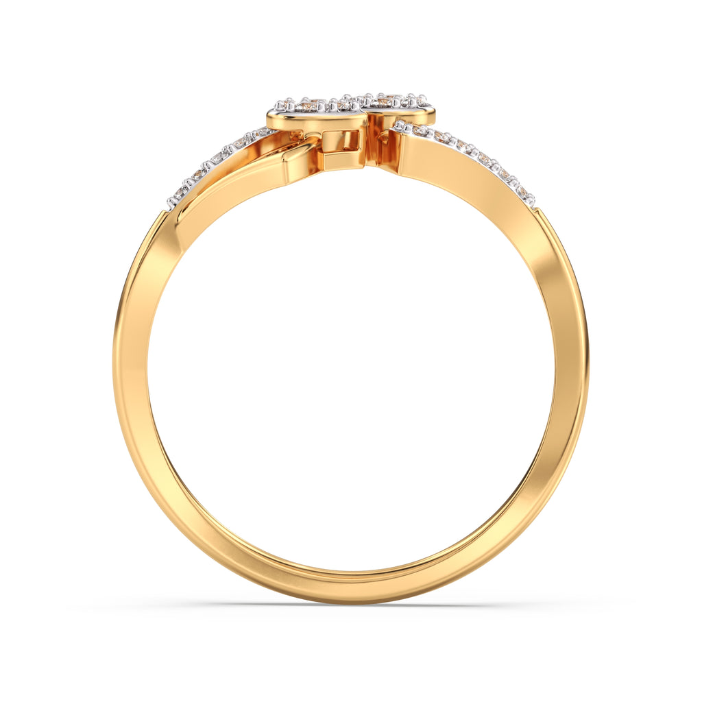 Ivy Lustre Gold and Diamond Ring