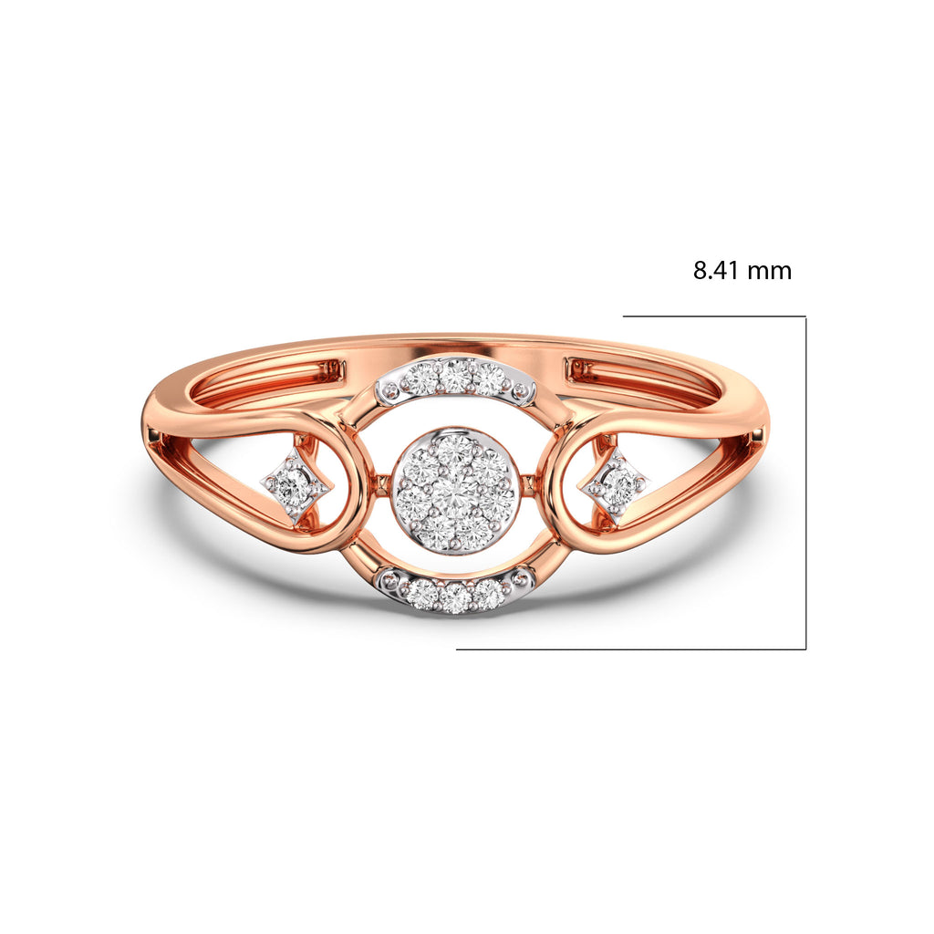 Opulent Oasis Gold and Diamond Ring