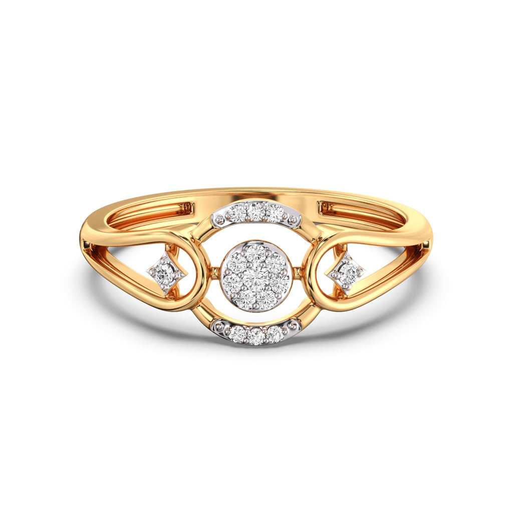 Opulent Oasis Gold and Diamond Ring