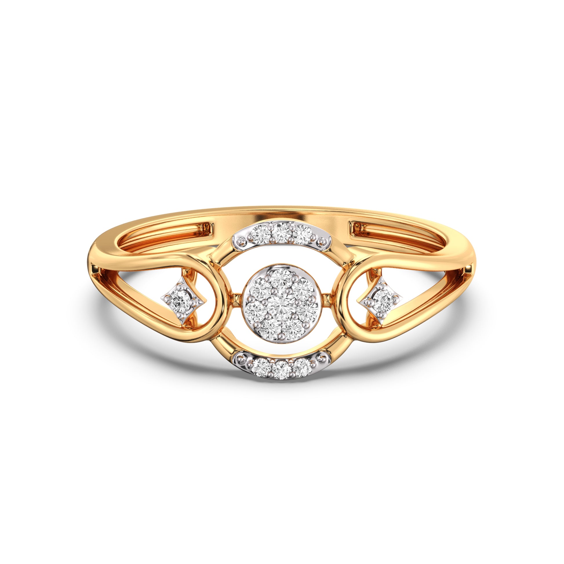 Opulent Oasis Gold and Diamond Ring