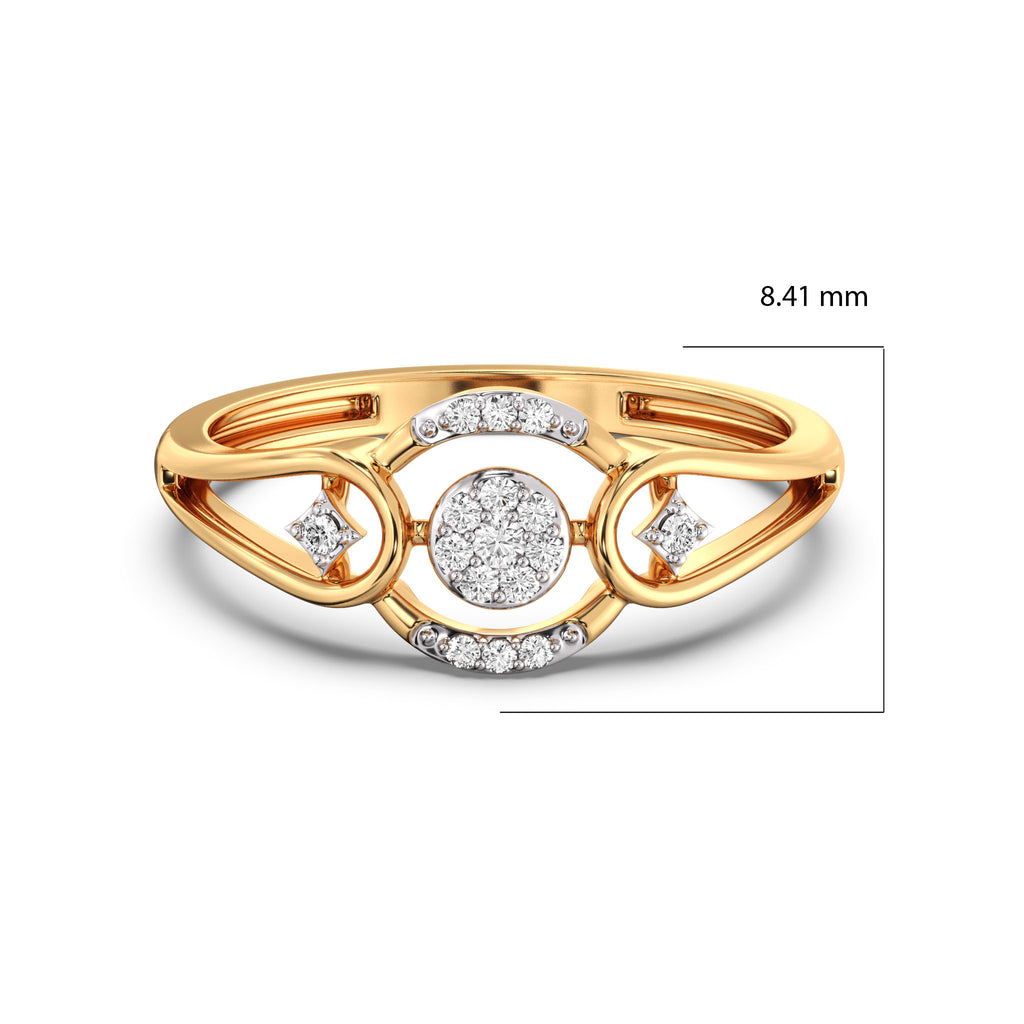 Opulent Oasis Gold and Diamond Ring