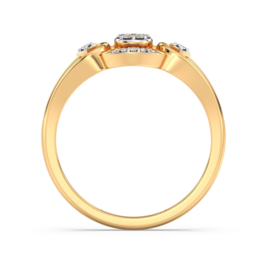 Opulent Oasis Gold and Diamond Ring