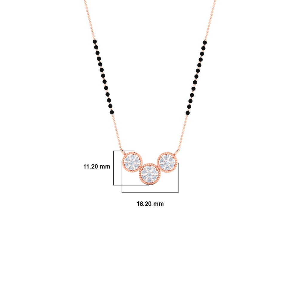 Kyra Gold and Diamond Mangalsutra