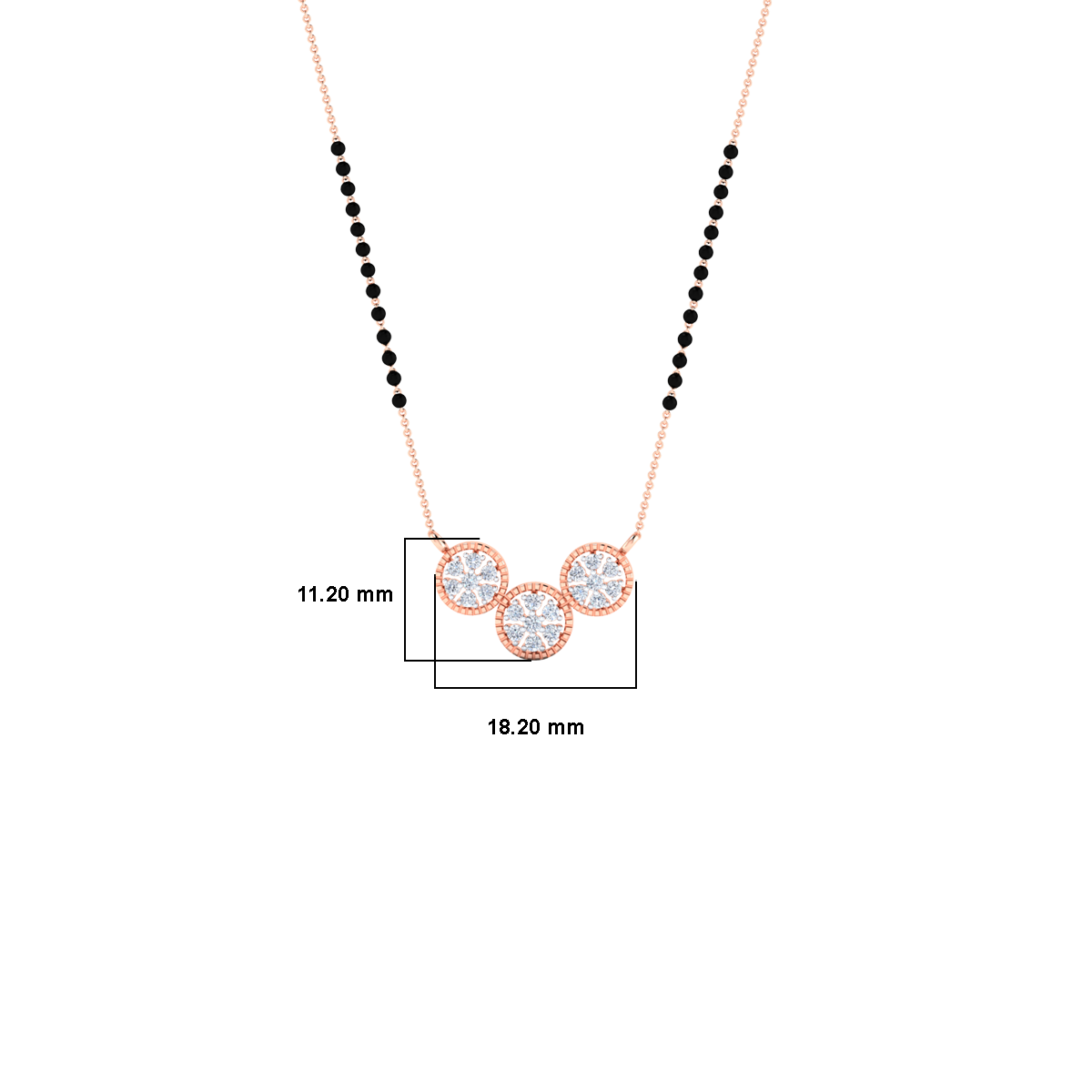 Kyra Gold and Diamond Mangalsutra