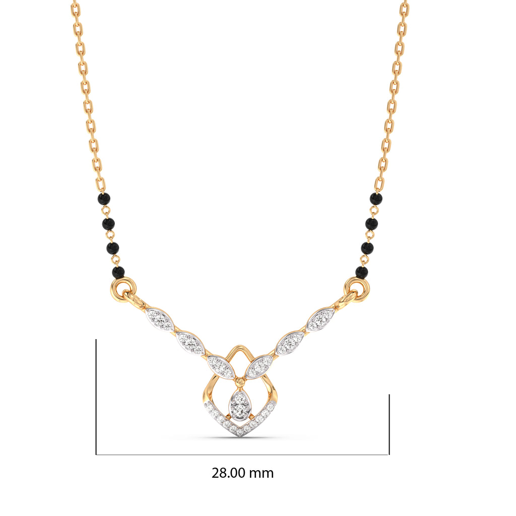 Shine of Promise Gold and Diamond Mangalsutra