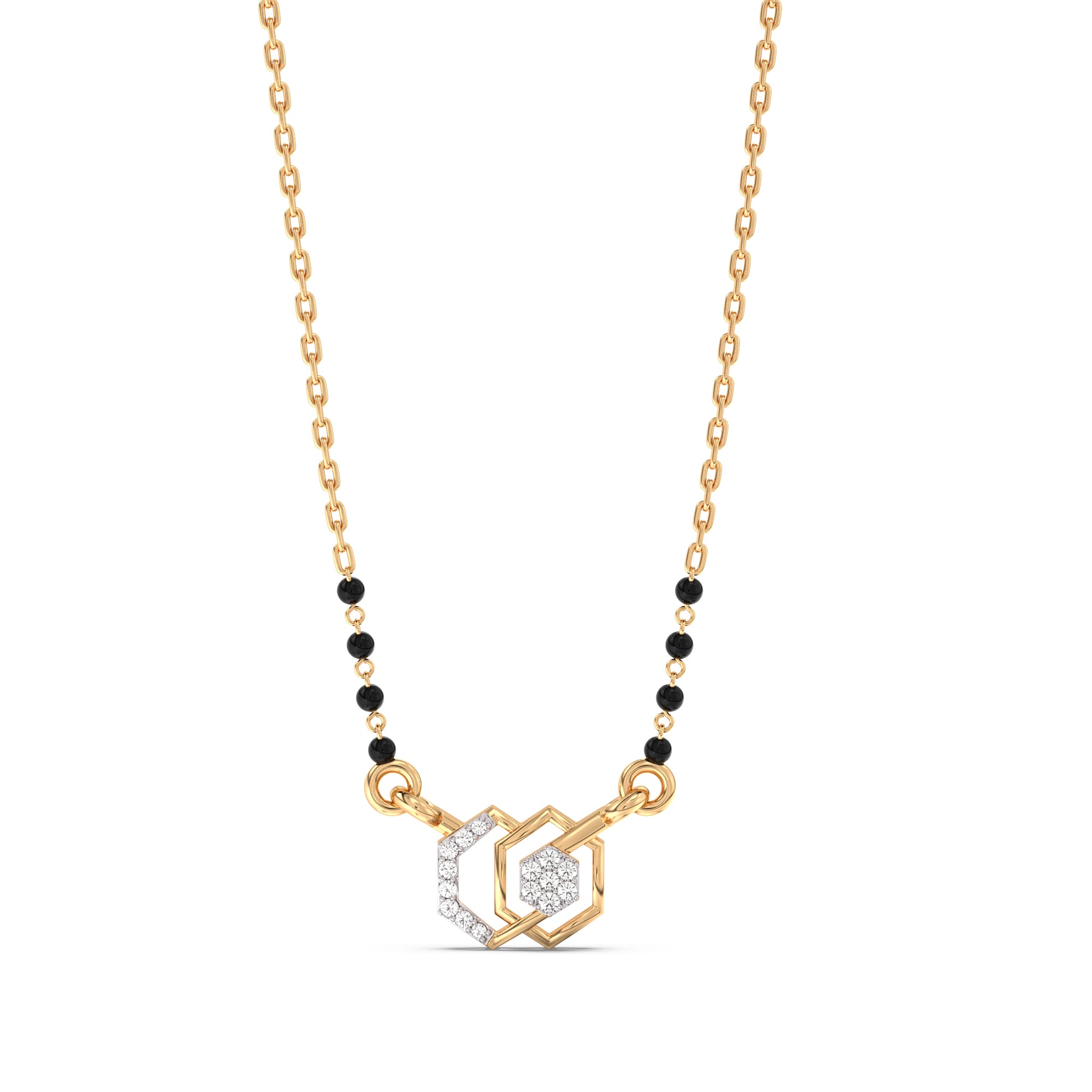 Glowing Promises Gold and Diamond Mangalsutra