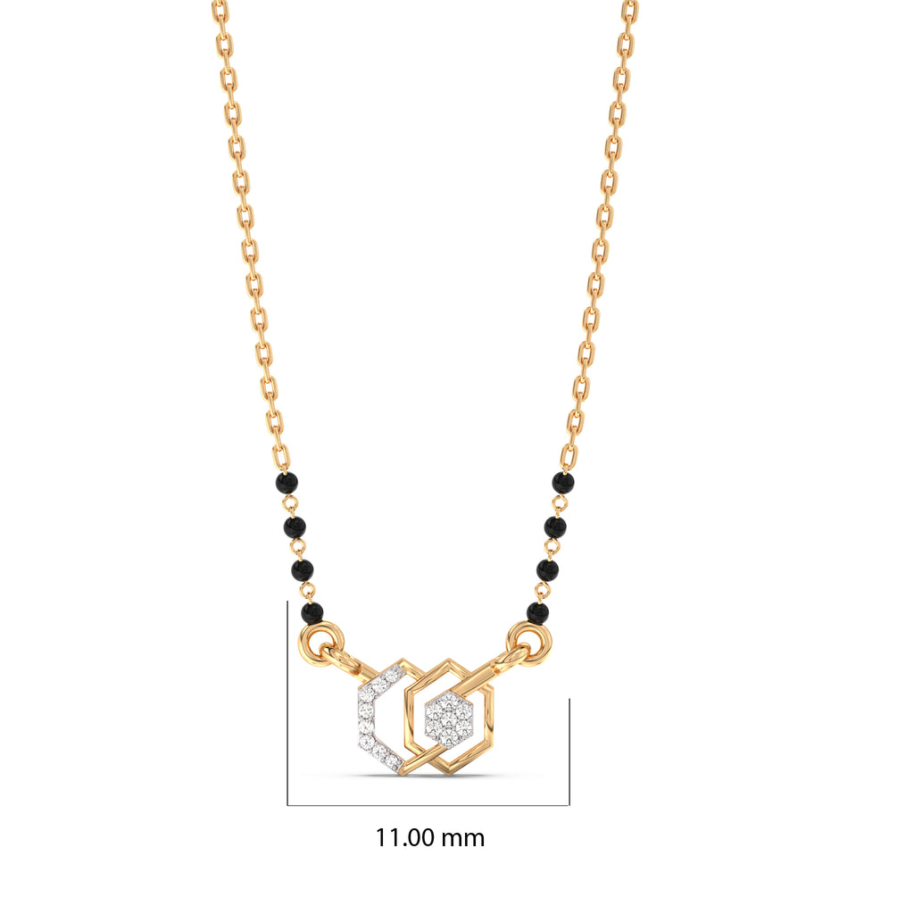 Glowing Promises Gold and Diamond Mangalsutra