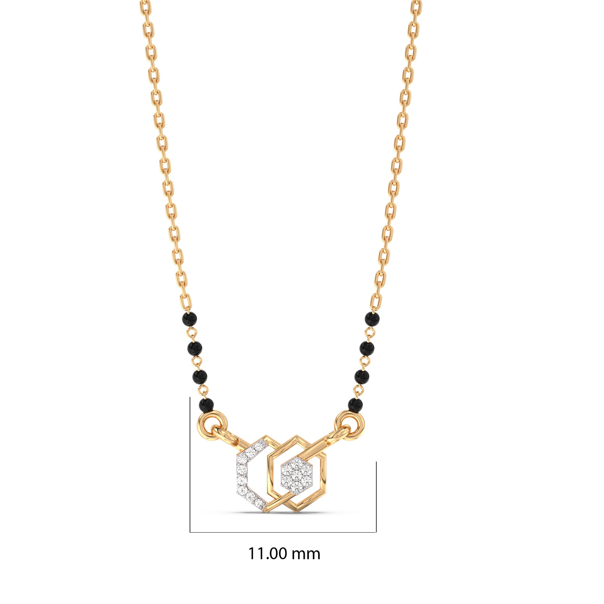 Glowing Promises Gold and Diamond Mangalsutra