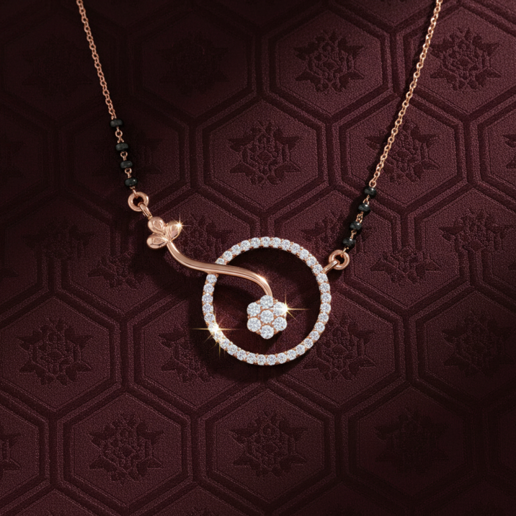 Circle of Commitment Gold and Diamond Mangalsutra