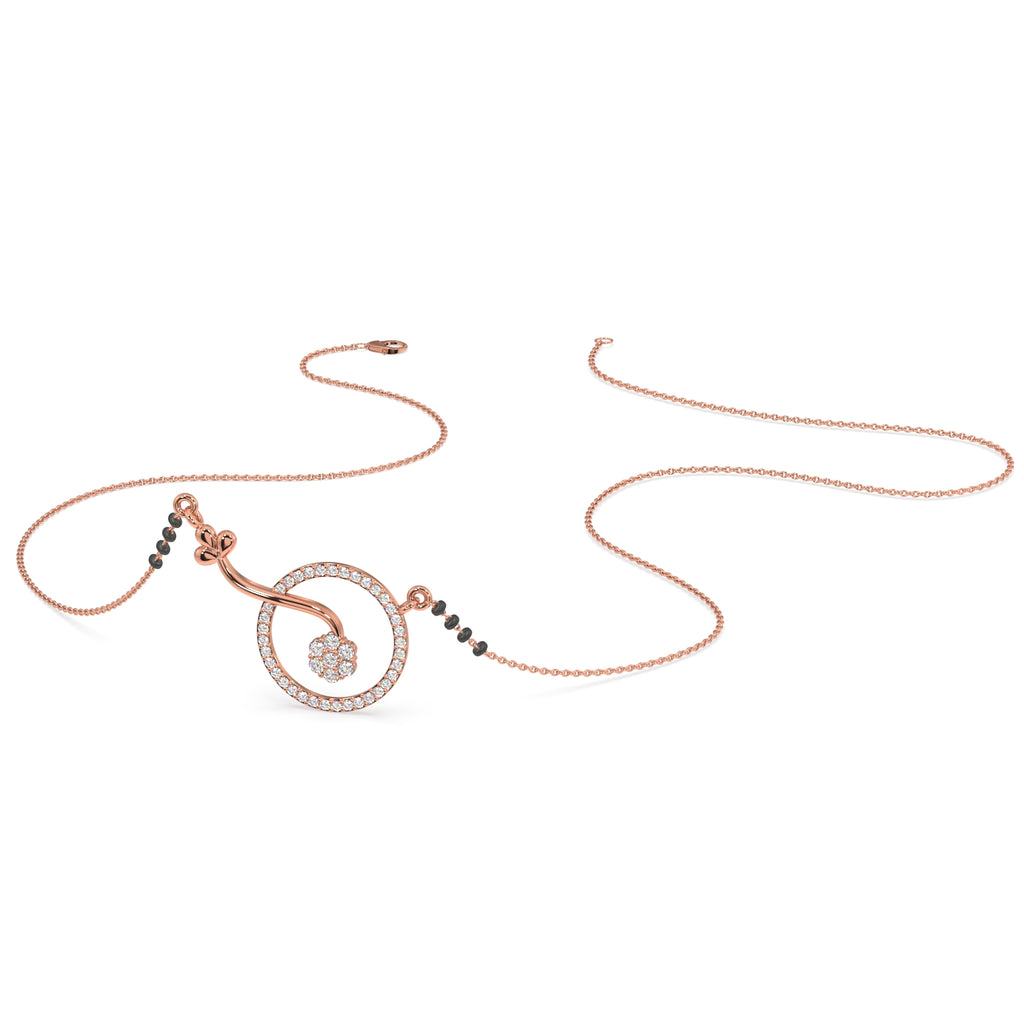 Circle of Commitment Gold and Diamond Mangalsutra